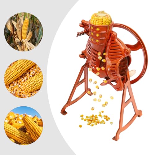 2-In-1 Corn Sheller Machine Hand Crank, Manual Corn Cob Stripper, Heavy Duty Shelling Machine, Thresher Corn Thresher Tool for Farms and Families