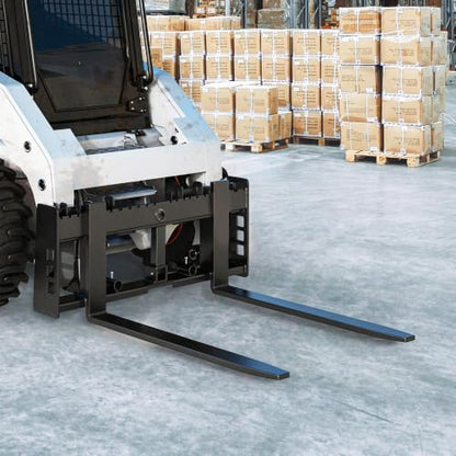 YITAMOTOR 45" 3000 lbs Pallet Forks Frame Attachment & 42" Forklift Blades - size: 45" Frame & 42" Forklift Blades