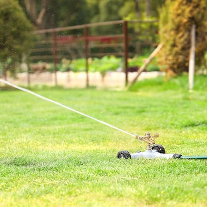 RESTMO Heavy Duty Full Metal Impact Sprinkler with Wheeled Base - size: 1 Pack
