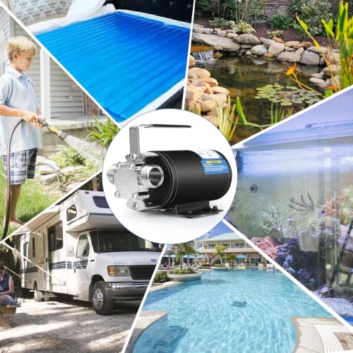 12V Water Pump Water Transfer Pump Utility Pump Black - style: Black-Standard