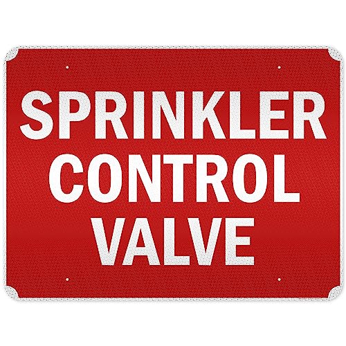 Sprinkler Control Valve Sign, 36x48 Inches, Reflective, Rust Free DiBound, - size: 36x48 - DiBound Reflective