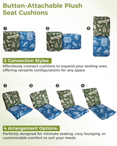 ATEPA Inflatable Seat Cushion - color: XL - 1 Pack Bluetrail