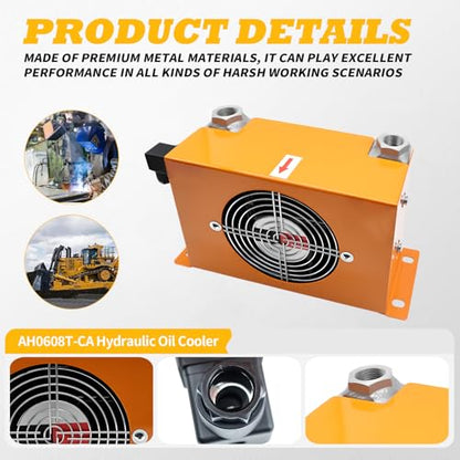 AH0608T-CA Hydraulic Oil Cooler Compatible with Mini Excavator