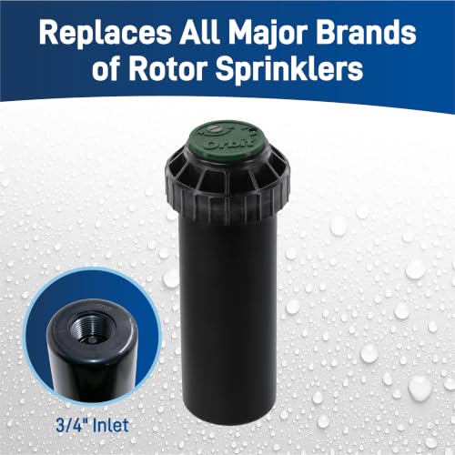 Orbit 55461 Voyager Screw Top Gear Drive Rotor Water Sprinkler Head - size: 2-Pack, style: Hard Cap