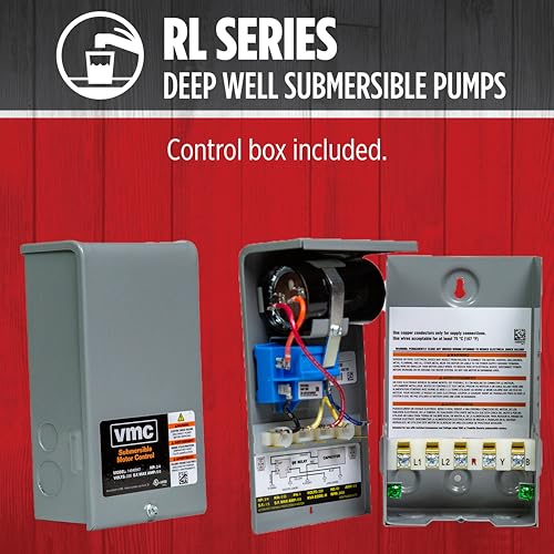 Red Lion RL12G10-3W2V Submersible Well Pump, 1 HP, 3-Wire, 230V, 12 GPM - style: 1-HP