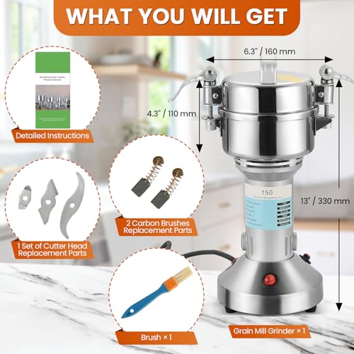 High Speed 150g Electric Grain Mill Grinder