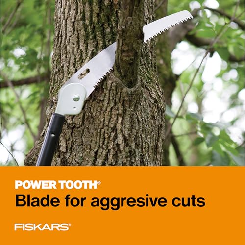 Fiskars 3-8 Ft Extendable Manual Pole Saw with 12" Hand Saw Blade - style: 3-8 ft Standard Saw