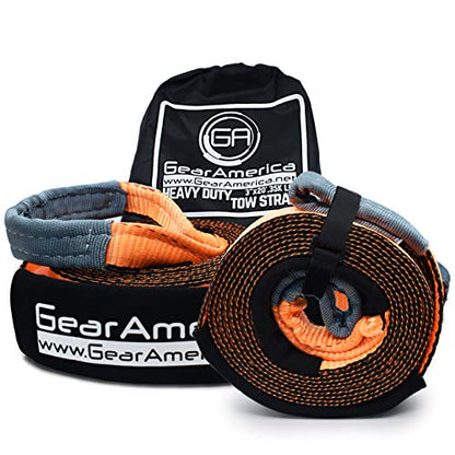 GearAmerica Heavy Duty Tow Strap 3" x 20-35,053 lbs Tree Saver, 2 Pack - color: 3"x20', size: 2 Pack