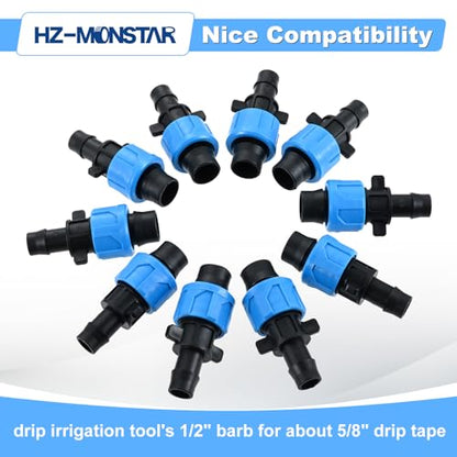 50Pcs Drip Tape Connector, Drip Tape Irrigation Fittings