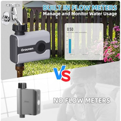 WiFi Sprinkler Timer Brass Inlet APP Remote Control Smart Irrigation System - style: WIFI 1 outlet