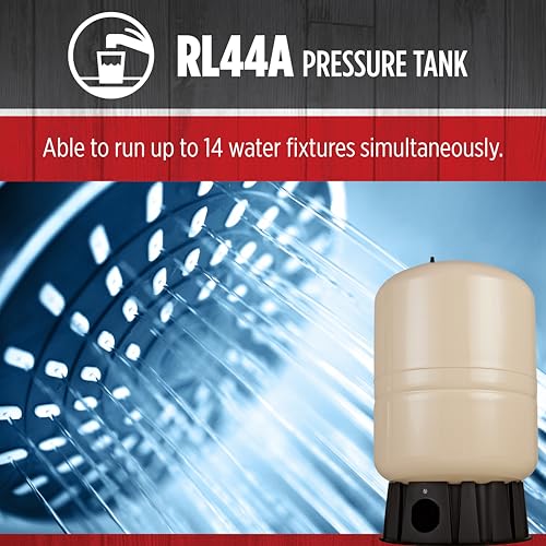 Red Lion RL44A, Vertical Pre-Charged Well Pressure Tank, 44 gallon - style: 44 Gallon Vertical