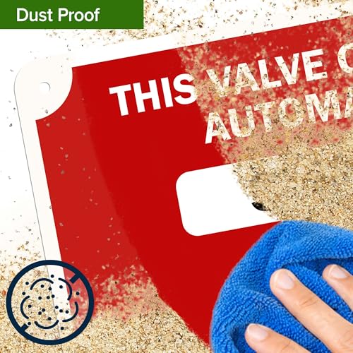 This Valve Controls Supply To Automatic Sprinklers Shut Off Valve Sign, 10x14 Inches, Rust Free .040 Aluminum, Fade Resistant, Made in USA by My Sign Center - size: 10x14 Aluminum