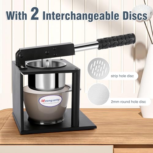 Moogiantgo Potato Ricer Masher with 2 Interchangeable Discs, Citrus Juicer