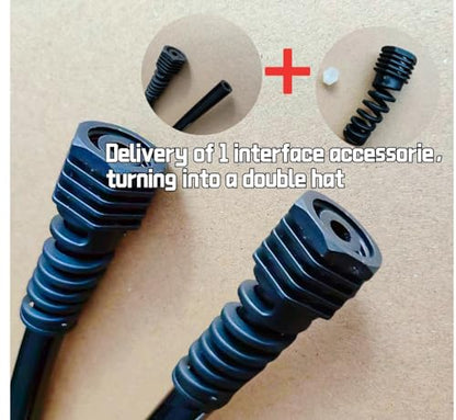 Backpack Sprayer PVC Thickened Alternative Hose,Garden Water Pump Outlet Hose,Including Fixing Nuts and Clamps, Detachable and Replaceable