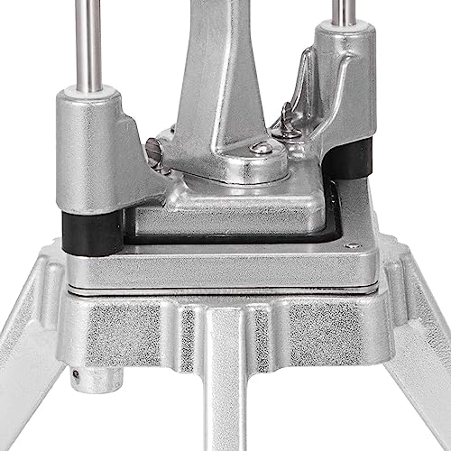 Commercial Vegetable Fruit Chopper W/6-Wedge Slicer&1/4″&3/8″&1/2" Blade Professional Food Dicer French Fry Cutter Stainless Steel Onion Slicer For Tomato Peppers Potato Mushroom - size: 19in Hand Pressure Style Chopper + 4 Blade
