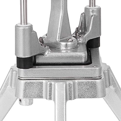 Commercial Vegetable Fruit Chopper W/6-Wedge Slicer&1/4″&3/8″&1/2" Blade Professional Food Dicer French Fry Cutter Stainless Steel Onion Slicer For Tomato Peppers Potato Mushroom - size: 19in Hand Pressure Style Chopper + 4 Blade