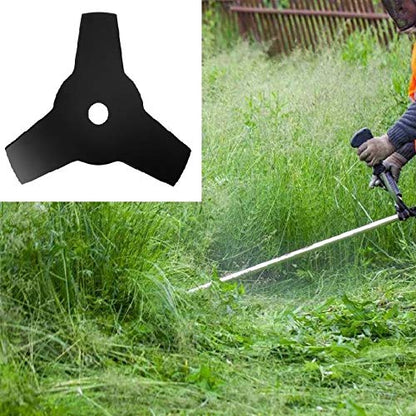 10" x 3 Tooth Steel Grass Brush Weed Trimmer Blade