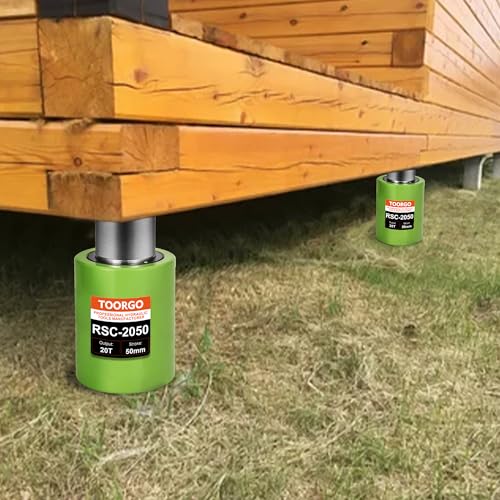 20 Ton Hydraulic Cylinder Jack,2” Stroke Hydraulic Ram Jack, Porta Power Automatic Retracting Jack, Green - style: 20T