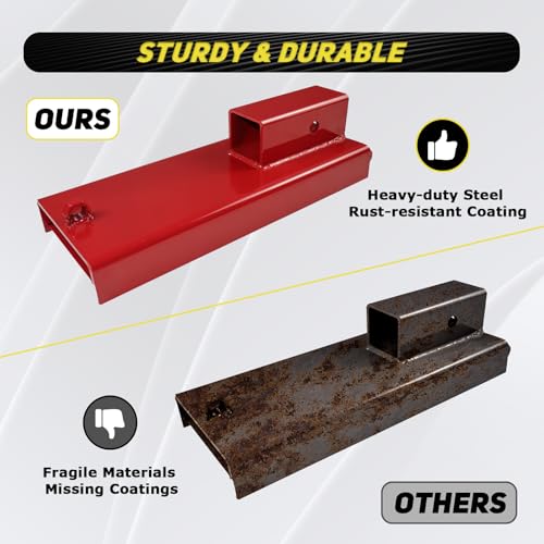 2" Forklift Trailer Hitch Receiver Fit for Pallet Fork W/Chain | Trailer Towing Adapter Hitch Attachment