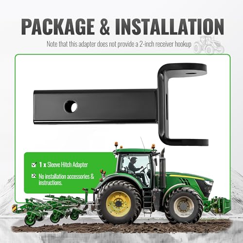 Wutist Sleeve Hitch Adapter Compatible with Tractors Heavy-Duty Hitch
