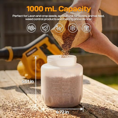 Cordless Handheld Fertilizer Spreader Compatible with Dewalt 20V