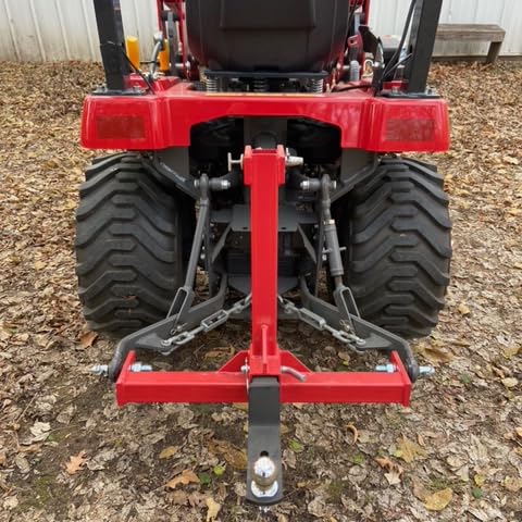 HECASA 3 Point 2 inch Trailer Hitch Receiver Drawbar for Category 1 Tractors
