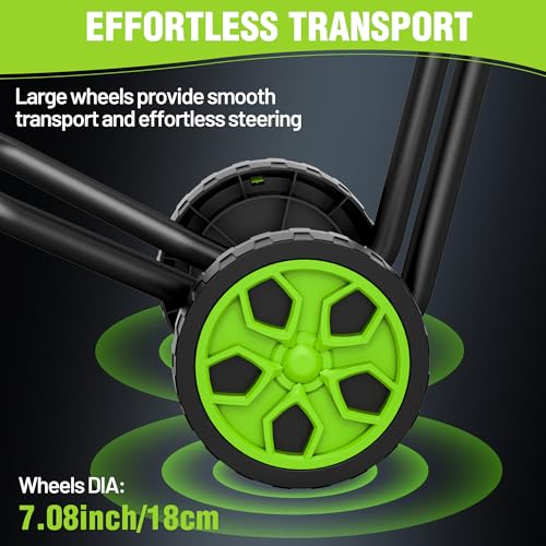 WORKPRO Electric Wood Chipper, 15A 4300RPM Corded Branch Shredder, 1.73" Cutting Capacity, 14:1 Reduction Ratio, SK5 Dual-Blade System, Portable Yard Chipper with Wheels & Collection Bag