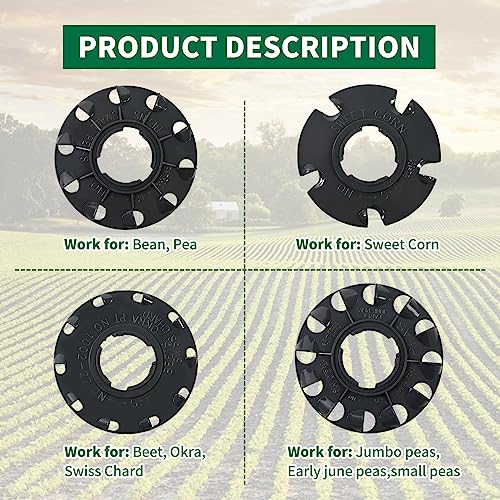 60009 Standard Seed Plate 6 Set Fits Earthway 1001-B Garden Seeder Planter