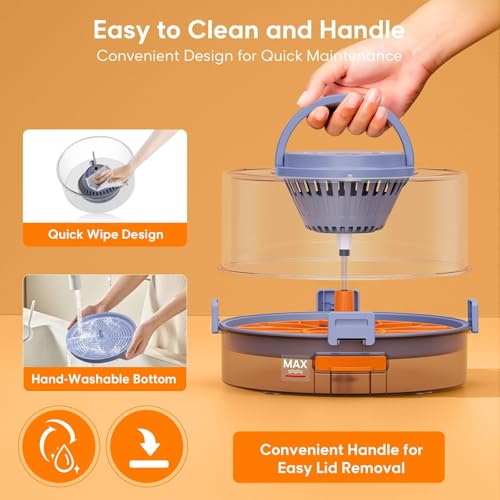 Automatic Egg Incubators for Hatching Eggs, 12 Egg Incubator with Automatic Egg Turning and Humidity Control, Egg Candler, 360° Viewing, Chicken Incubators for Hatching Chick, Duck, Quail, Goose Eggs