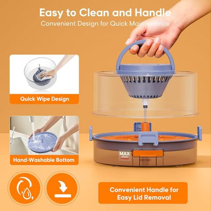 Automatic Egg Incubators for Hatching Eggs, 12 Egg Incubator with Automatic Egg Turning and Humidity Control, Egg Candler, 360° Viewing, Chicken Incubators for Hatching Chick, Duck, Quail, Goose Eggs