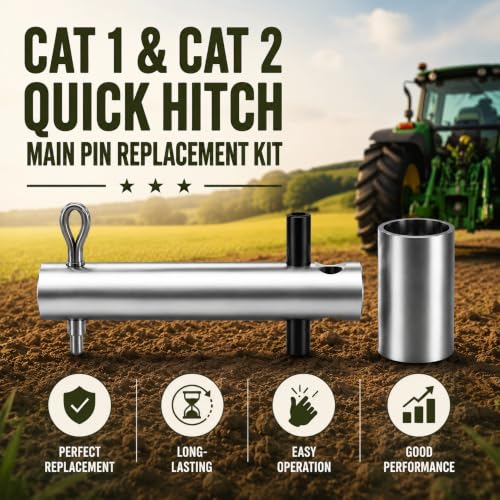 Cat 1&2 Easy Change Quick Hitch Main Pin Kit for 3 Point Hitch Implements