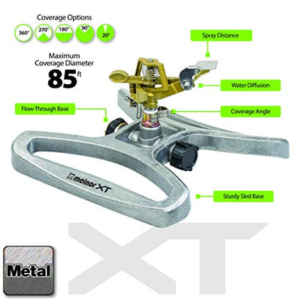 Melnor 65051-AMZ Pulsating Sprinkler with QuickConnect Product Adapter, Amazon Bundle - style: XT on Sled