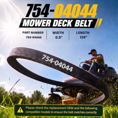 754-04044 Deck Belt 134" x 0.5" Replacement for Cub Cadet - size: 754-04044