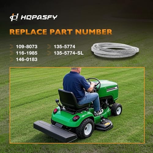 109-8073 Mower Deck Belt Fits Exmark 60" Zero Turn Mowers Lazer Z AS/E/S/X - size: 109-8073