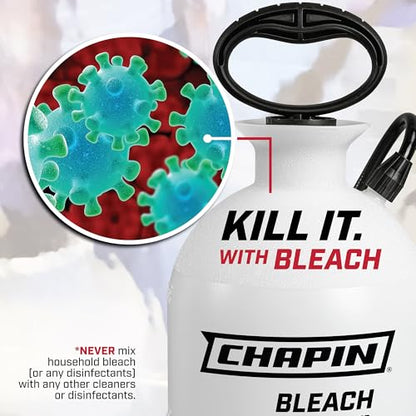 CHAPIN 22074 2-Gallon Bleach Pump Sprayer for Cleaning & Disinfecting - size: 2-Gallon