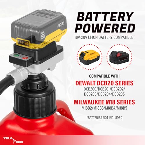 TERA PUMP Cordless Battery Powered Liquid Transfer Pump (4.0 GPM) - style: Manual Nozzle