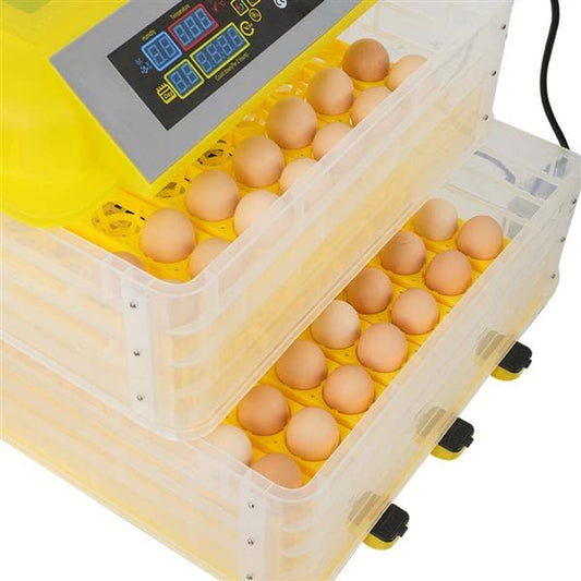 HopeHope Upgrade Poultry Habitat Supplies Digital Incubator Fully Automatic 112 Chicken Duck Egg Incubator Thermostat for Hatching Poultry Goose Quail Bird