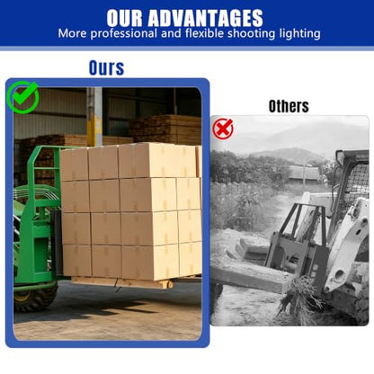 2500LBS Skid Steer Quick Attach Pallet Fork Frame Only, 46 Inch Universal Fork Frame Attachment, Heavy Duty Steel Fork Mount Frame for Tractors Loaders Skid Steers
