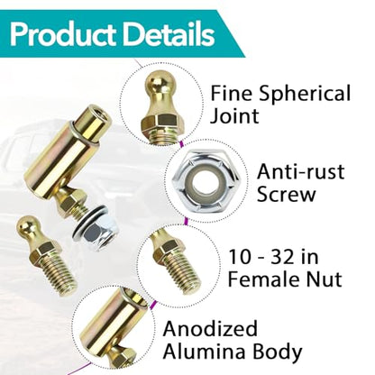 2 Pcs Quick Release Throttle Disconnect, 10-32 Female Thread
