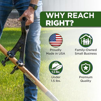 Reach Right Back Saver Weedeater Handle Extension String Trimmer Compatible - size: 1 Pack