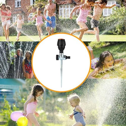 Lawn Sprinkler, Sprinklers for Yard with Metal Spike Base,Gardening Watering System for Small Medium Yard, 2 Pattern - color: Black
