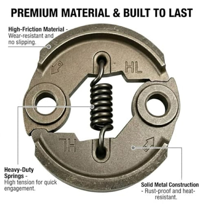 Centrifugal Clutch for 43cc 52cc Earth Auger, Tiller & Predator