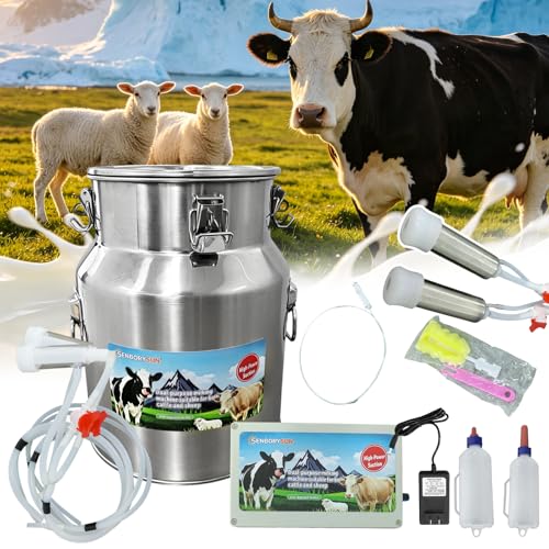 14L Cow and Goat Milking Machine Portable & Electric Milker