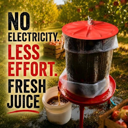 5.3 Gal Hydraulic Fruit Press Cider Wine Bladder Grape Juice Presser - size: 5.3 Gallon