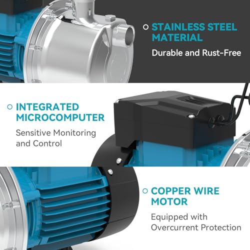LEO Smart Control Booster Jet Pump - size: 4/5 HP,1000GPH