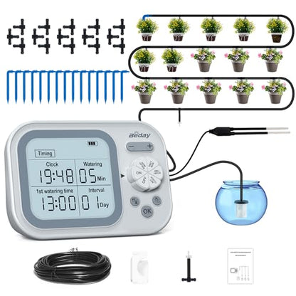 Automatic Plant Waterer Self Watering System Indoor for 15 Potted Plants, White - size: Pack of 1