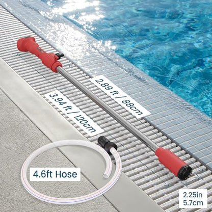 Cordless Stick Water Transfer Pump Compatible with Mil-waukee 18V Battery - color: Red