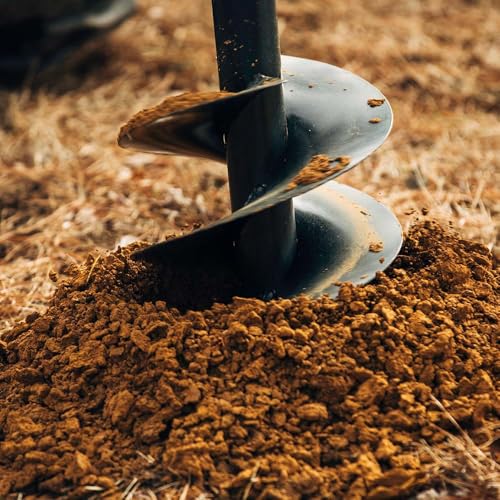 Titan Attachments Auger Bit for 3 Point Post Hole Digger, 24" Drilling Depth with Fishtail Point, HD Steel, Digging Bit Only (Auger Bit Diameter: 12")