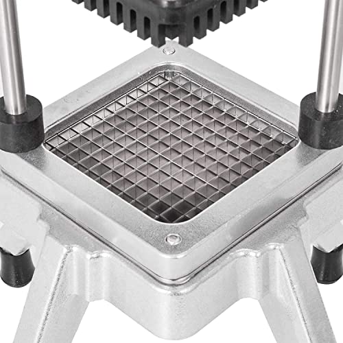 Commercial Vegetable Fruit Chopper W/6-Wedge Slicer&1/4″&3/8″&1/2" Blade Professional Food Dicer French Fry Cutter Stainless Steel Onion Slicer For Tomato Peppers Potato Mushroom - size: 19in Hand Pressure Style Chopper + 4 Blade