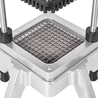 Commercial Vegetable Fruit Chopper W/6-Wedge Slicer&1/4″&3/8″&1/2" Blade Professional Food Dicer French Fry Cutter Stainless Steel Onion Slicer For Tomato Peppers Potato Mushroom - size: 19in Hand Pressure Style Chopper + 4 Blade